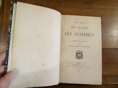 XIXè Siècle (deuxième série), Les Oeuvres et les Hommes : Sensations d'Histoire.
