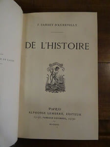 Des Œuvres et des Hommes :  De l'Histoire
