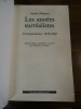 Les années surréalistes. Correspondance 1916-1942. Edition établie, présentée et annotée par Françoise Levaillant.. Masson, André.