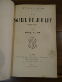 Le Temps et la Vie : Au Soleil de Juillet (1829-1830).