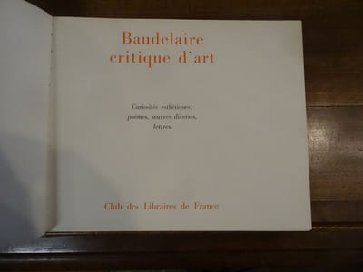 Baudelaire critique d'art.