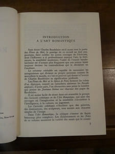 L'Art Romantique. suivi de La Fanfarlo. Introduction, éclaircissements et notes de Blaise Allan.