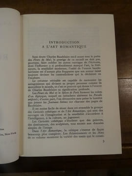 L'Art Romantique. suivi de La Fanfarlo. Introduction, éclaircissements et notes de Blaise Allan.. Baudelaire, Charles
