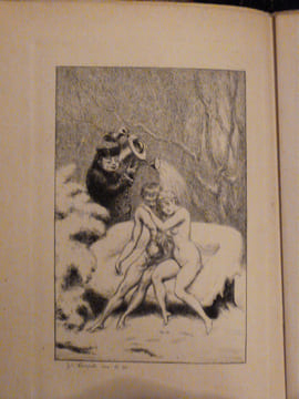 Les Frileuses. Eaux-Fortes par Hanriot. Aubert, Charles
