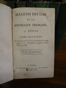 Bulletin des lois de la république. 3ème série. Tomes 1 à Tome 8. Numéros 1 à 317.