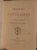 Chansons Populaires. Eaux-fortes par Edmond Morin.. Nadaud, Gustave