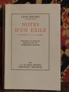 Notes d'un Exilé. (Londres et La Flandre)