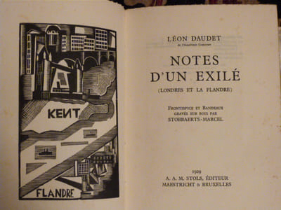 Notes d'un Exilé. (Londres et La Flandre)