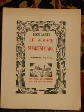 Le Voyage de Shakespeare. Illustrations de G. Goor.. Daudet, Léon