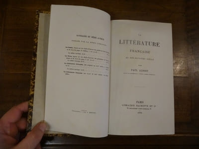 La littérature française au dix-septième siècle.