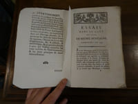 Essais dans goût de ceux de Montagne, composés en 1736.