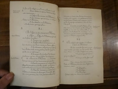 Programme d'un cours élémentaire d'Histoire générale de 1843.
