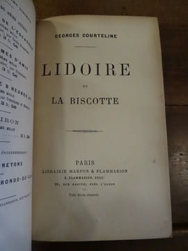 Lidoire et la Biscotte.. Courteline, Georges.
