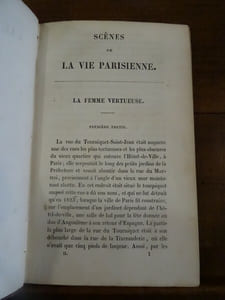Scènes de la vie parisienne. Deuxième série. La Femme vertueuse - Profil de marquise - l'Interdiction - Les Marana.