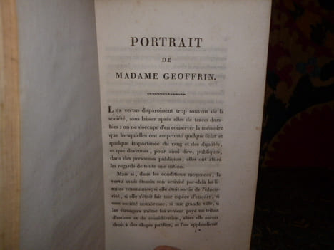 Eloges de madame Geoffrin, contemporaine de madame du Deffand par MM. Morellet, Thomas et D'Alembert; suivis de lettres de madame Geoffrin et à madame ...