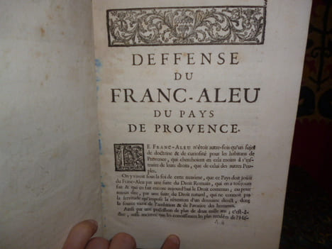 Franc-Aleu de Provence.. Gensollen, Joseph.