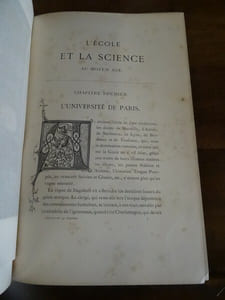 L'ancienne France. L'Ecole et la science jusqu'à la Renaissance.