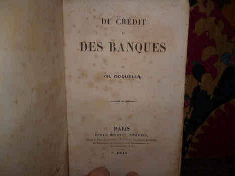 Du crédit et des banques.. Coquelin, Charles.