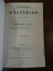 Les Oeuvres traduites en français par Alexandre Teulet.. Eginhard.