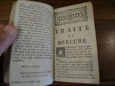 Traité du mercure. Suivi de "Instruction sur le bon usage des pilules" par Belloste.
