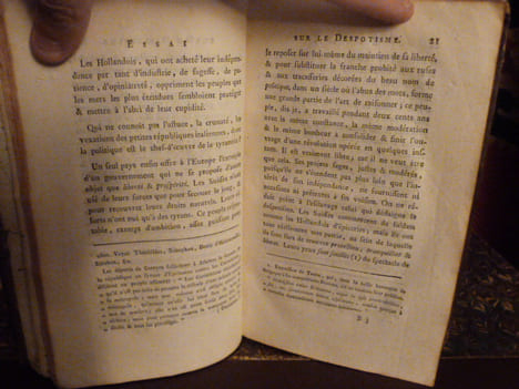 Essai sur le despotisme, seconde édition, augmentée & corrigée par l'éditeur de cet ouvrage. Suivi de "Les inconvéniens des droits féodaux" par ...