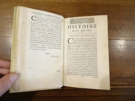 Histoire des Juifs écrite par Flavius Joseph, sous le titre de, Antiquitez Judaïques, traduite par Monsieur Arnauld d'Andilly. et : Histoire de la ...