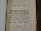 Une voix d'or.. Plisnier, Charles.