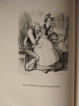 Oeuvres Complètes de Béranger. Illustrée par Grandville. Avec Ma Biographie, ouvrage posthume orné d'un portrait en pied dessiné par Charlet.. ...