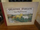 Quatre Fables de la Fontaine en douze tableaux dessiné et mis en couleurs par Michel Colle.. La Fontaine