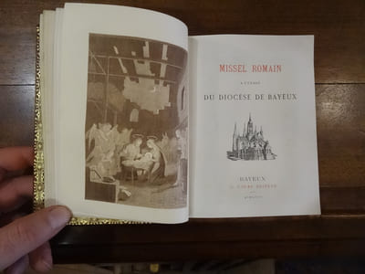 Missel Romain à l'usage du Diocèse de Bayeux.