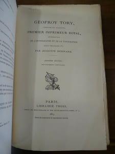 Geofroy Tory, peintre et graveur, premier imprimeur royal, réformateur de l'orthographe et de la typographie sous François Ier.