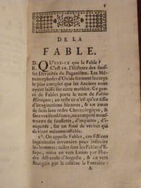 Anonyme, Traité de la Fable contenant un précis de l'histoire des fausses Divinités du Paganisme, dont la connoissance est nécessaire pour l'intelligence des Auteurs : et des instructions tirées des Fables Morales mises en vers françois et proposées d'une manière propre à les faire gouter.