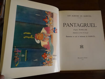 Pantagruel, Illustrations en noir et en trichromie de Samivel.