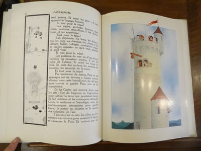 Pantagruel, Illustrations en noir et en trichromie de Samivel.