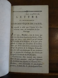 Le Triomphe de la religion ou essai sur la religion chrétienne, dont on se propose de prouver la certitude par une réfutation abrégée des systèmes de la philosophie moderne & par la nécessité, l'existence & la confirmation de la révélation.