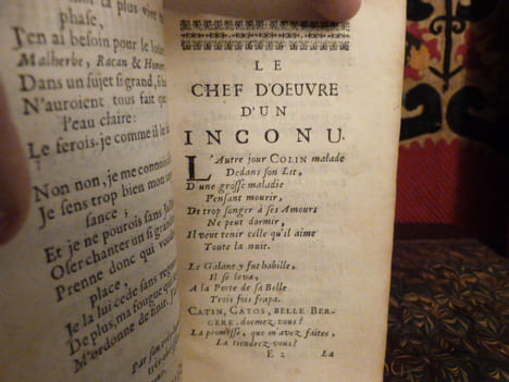 Le chef d'oeuvre d'un inconnu. Poëme, heureusement découvert & mis au jour avec des remarques savantes & recherchées. Par M. le Docteur Chrisostome ...