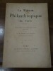 La Maison Philanthropique de Paris. Histoire de cent dix ans (1780-1890).. Péan de St-Gilles. 