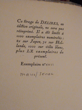 Délires. Baillon, André