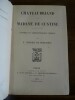 Chateaubriand et Madame de Custine. Episodes et correspondance inédite.. Chédieu de Robethon, E.