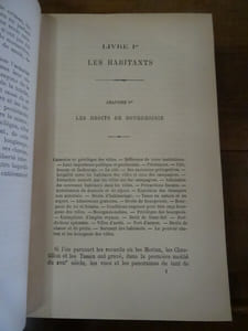 La Ville sous l'Ancien Régime.