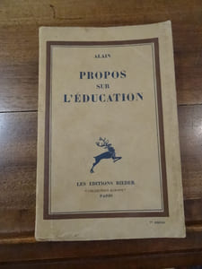  Propos sur l’Éducation.
