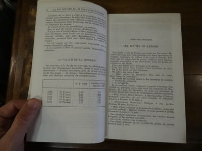 La vie des français sous l'occupation.