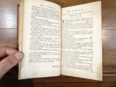 The Seventh Volume of Letters Writ by a Turkish Spy : Who Lived Five and Forty Years, Undiscoverd, At Paris: Giving an Impartial Account to the Divan At Constantinople, of the most remarkable transaction of europe : and discovering several intrigues and secrets of the christian court (especially of that fo France) continuing from the year 1642 to 1682. [Edition anglaise de L'Espion Turc].