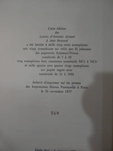 Lettres à Anie Besnard. Etablissement du texte, justification de la chronologie, par Françoise Buisson.