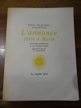 L'annonce faite à Marie.. Claudel, Paul.