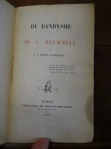 Du Dandysme et de G. Brummell.