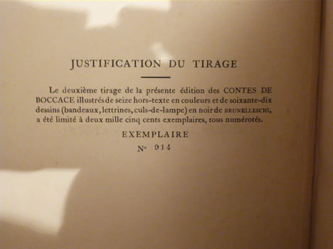 Les contes de Boccace Decameron traduit de l'italien par Antoine Le Maçon.. Boccace