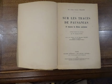 Sur les Traces de Pausanias, A travers la Grèce ancienne.. Frazer, James, George