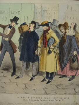 Un mois à Londres pour vingt guinées. "Chaque voyageur sera nourri de plaisir ! et recevra des billets de faveur pour entrer dans les endroits ...
