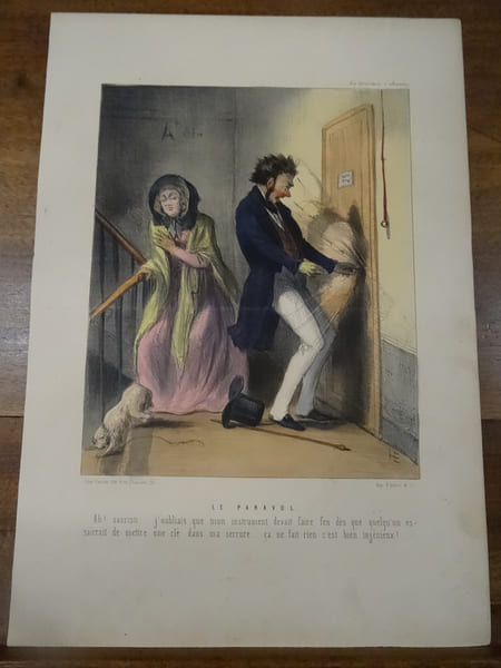Le Paravol. "Ah ! sacristi... j'oubliais que mon instrument devait faire feu d&egrave;s que quelqu'un essaierait de mettre une cl&eacute; dans ma serrure... &ccedil;a ne ...